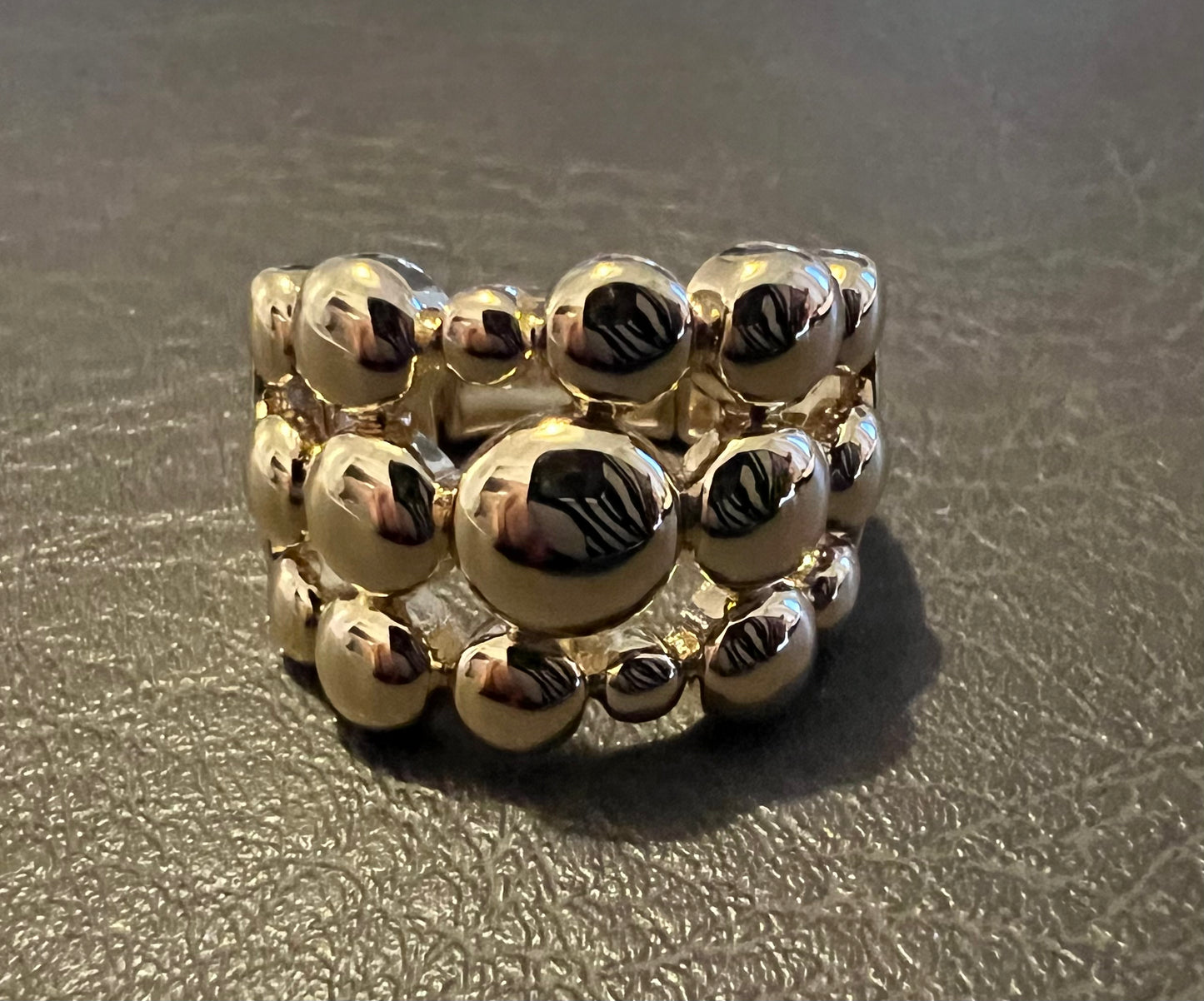 Elastische ring goudkleurig