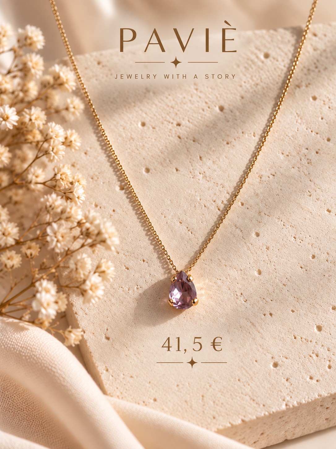 Ketting zacht paars