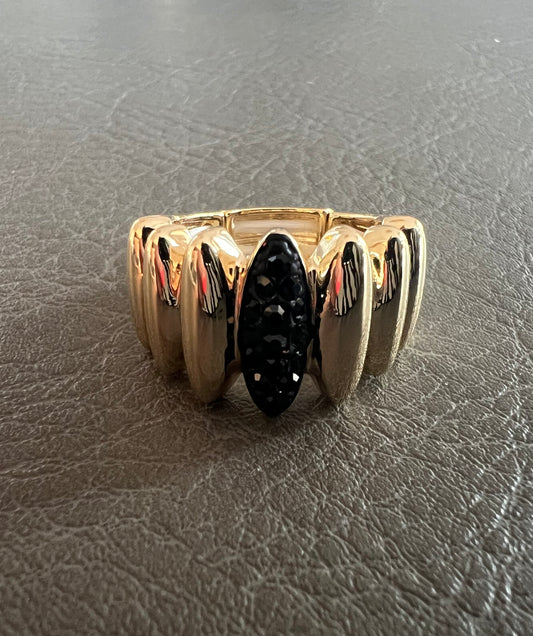 Elastische ring zwart