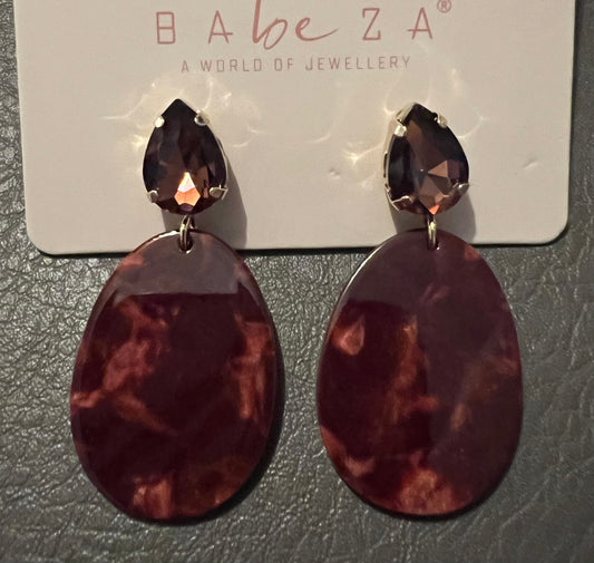Oorbellen Bordeaux