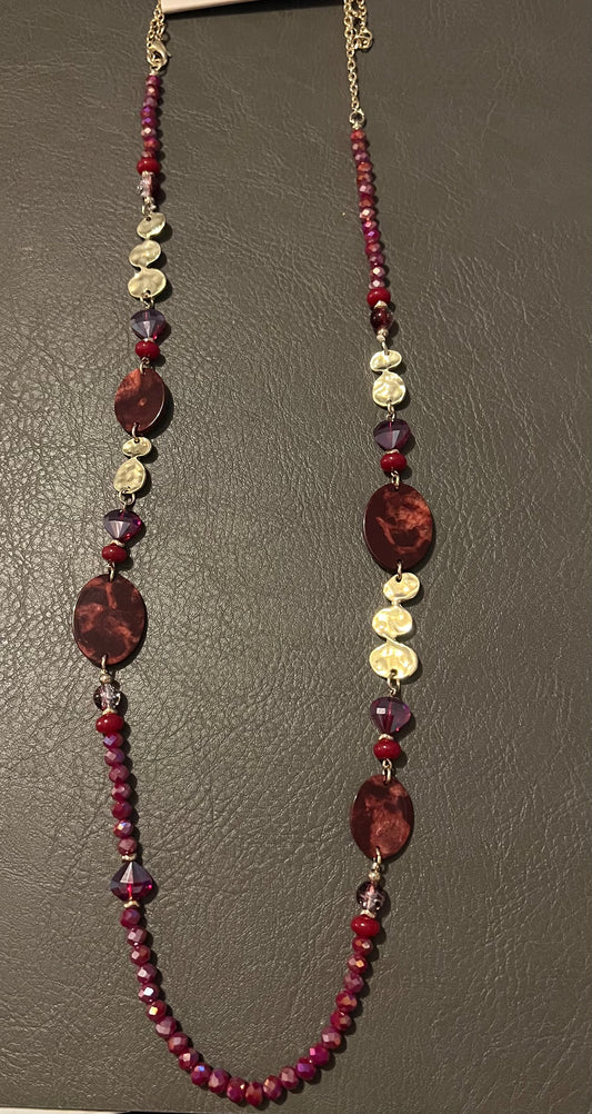 Ketting lang Bordeaux